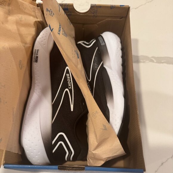 NWT | Men's Brooks Glycerin 21 | Size 9.5 | New in Box | Black/Grey/White - Picture 2 of 7